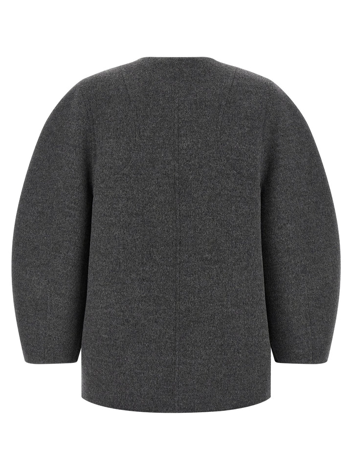 Fendi Blouson Cocoon Puffer Jackets - Grigio | 4ad6557c3d645e30a8d652ec41ae3fc33d559d06