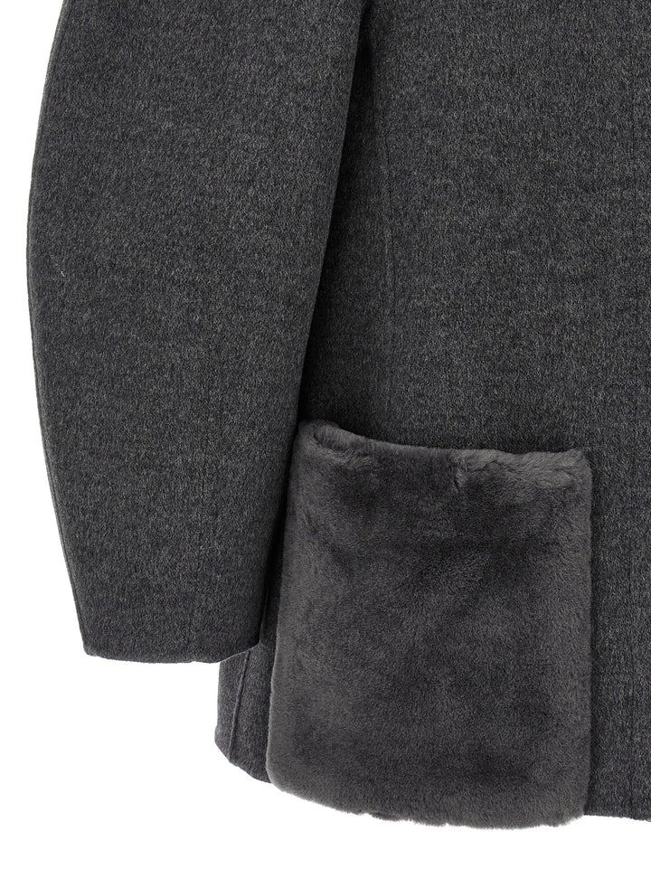 Fendi Blouson Cocoon Puffer Jackets - Grigio | 68c3ba348ed04396fe11361a2b0ddfc55c0f2bd0