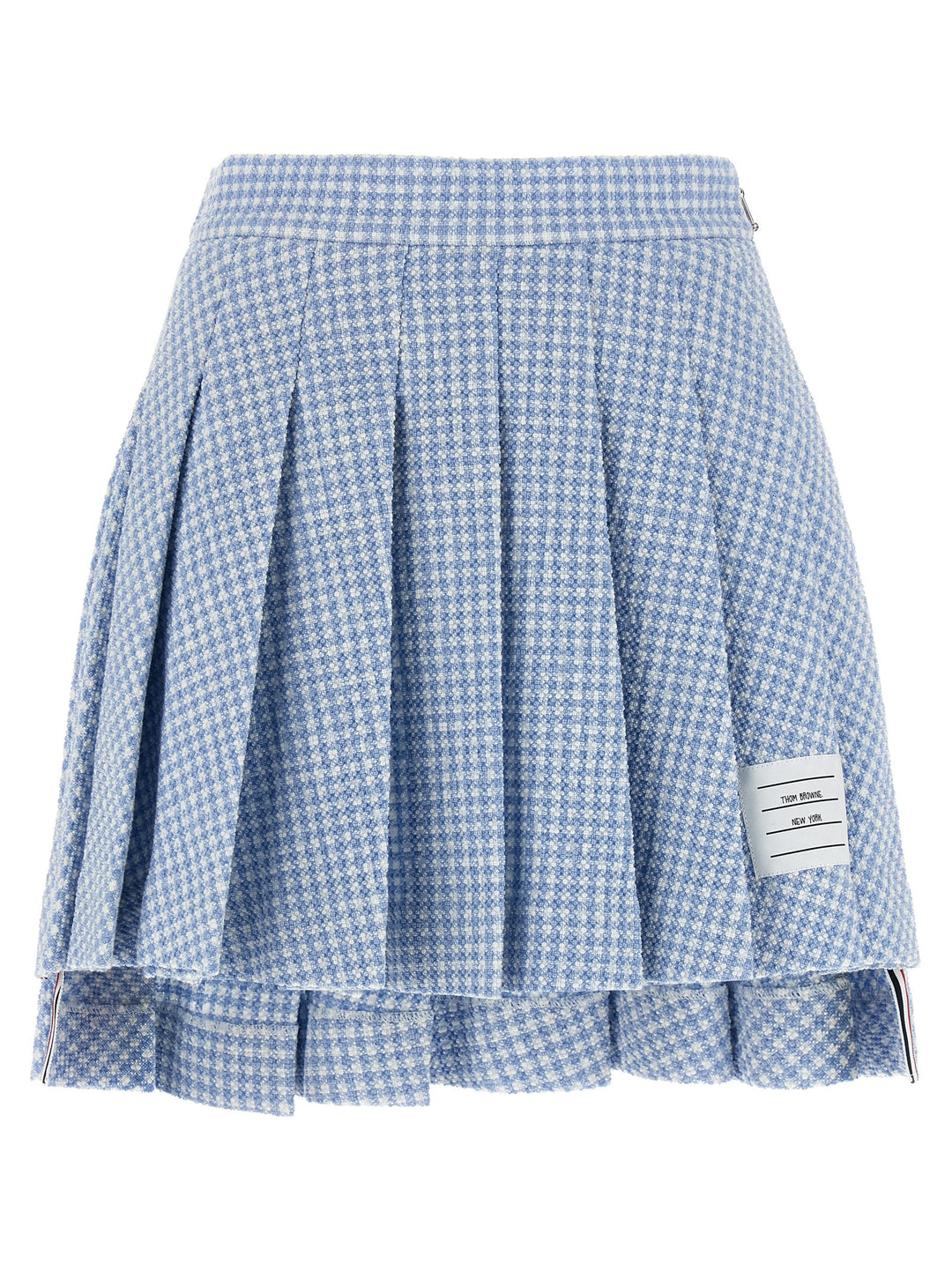 Thom Browne Pleated Tweed Skirt Gonne - Celeste | 6d4fac75a9a3da860ec54fd1109dd1787f4bb857