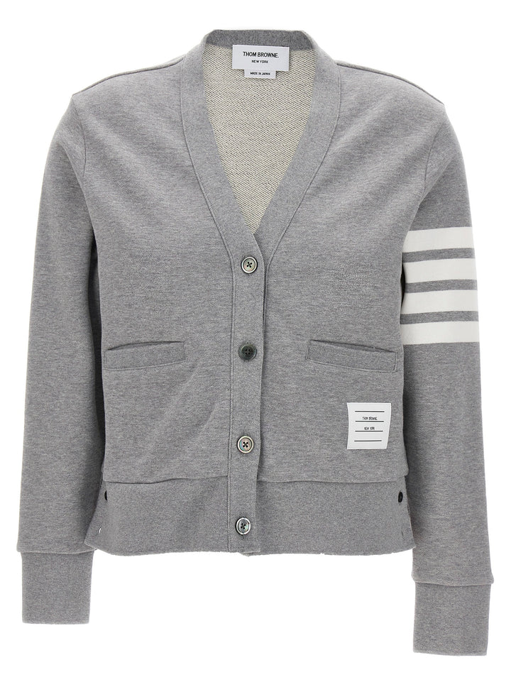 Thom Browne 4 Bar Cardigan Maglioni - Grigio | e213ef86d3e19f49eb8199f2a0ba2c761bbf49d6