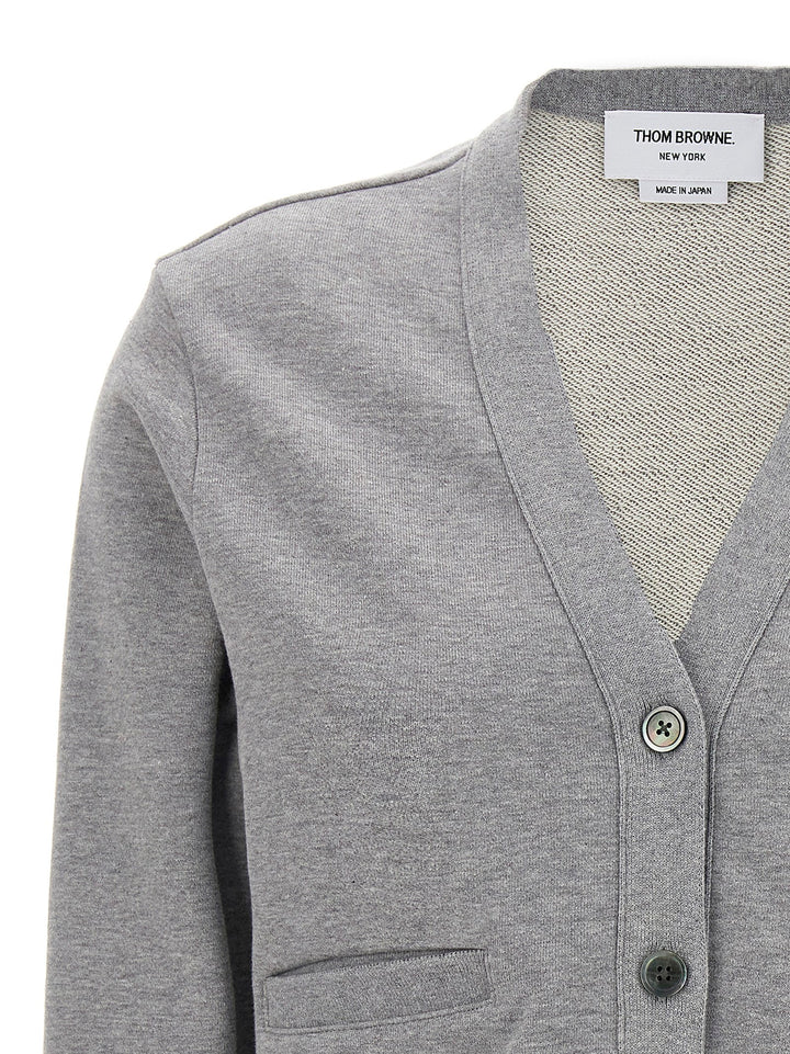 Thom Browne 4 Bar Cardigan Maglioni - Grigio | 14b6812c9d2cbe3280c2e0938448b789f6445cd0