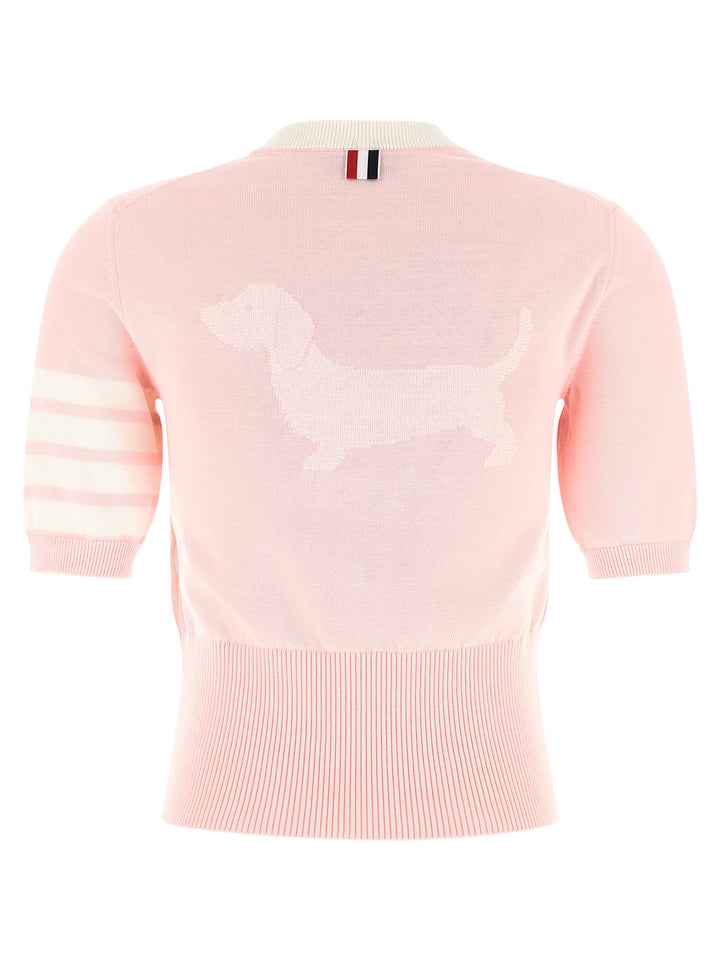 Thom Browne Hector T shirt - Rosa | 7f92ddd933dcbfb26b0a67bf72786ca109464f76