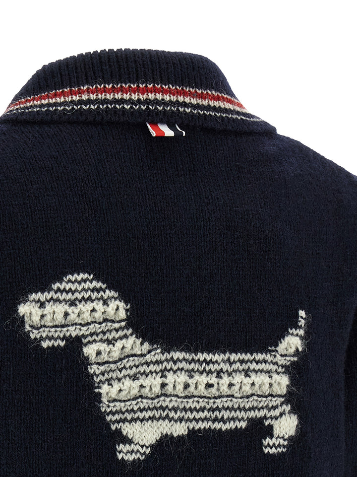Thom Browne Hector Maglioni - Blu | 0228b74351360a7360294cbc63ba31bcd8f3c939