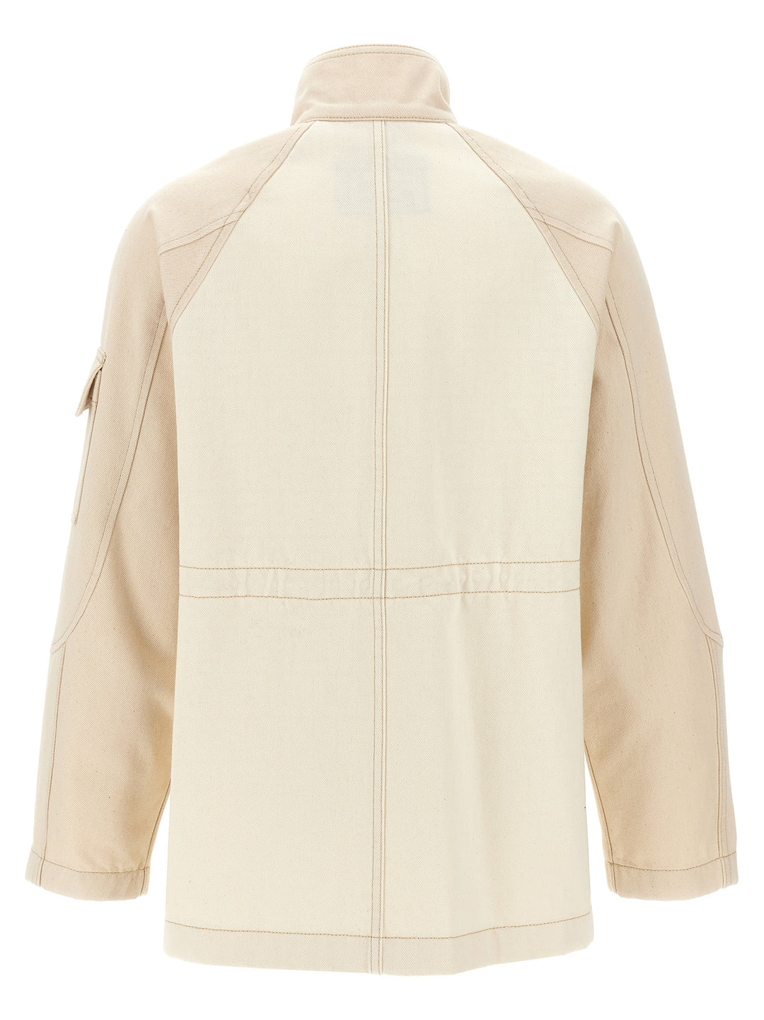 Fendi Denim Parka Puffer Jackets - Beige | c4169dda7a506d85a7331b1c2fb4923b8c685209