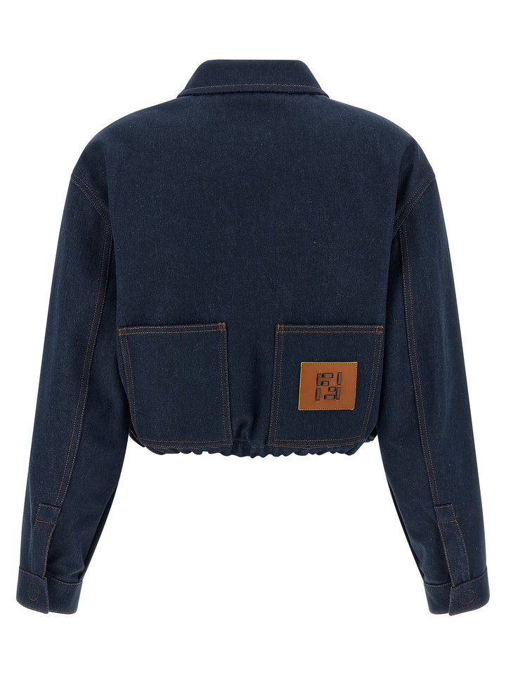Fendi Ff Reverse Puffer Jackets - Blu | e3e00786e288c4c32c7f5164644414e064abe422