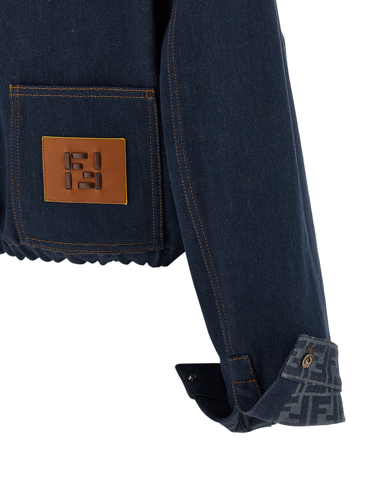 Fendi Ff Reverse Puffer Jackets - Blu | a4247ac27f66c26b29cd37b638dfae8020e2eddc