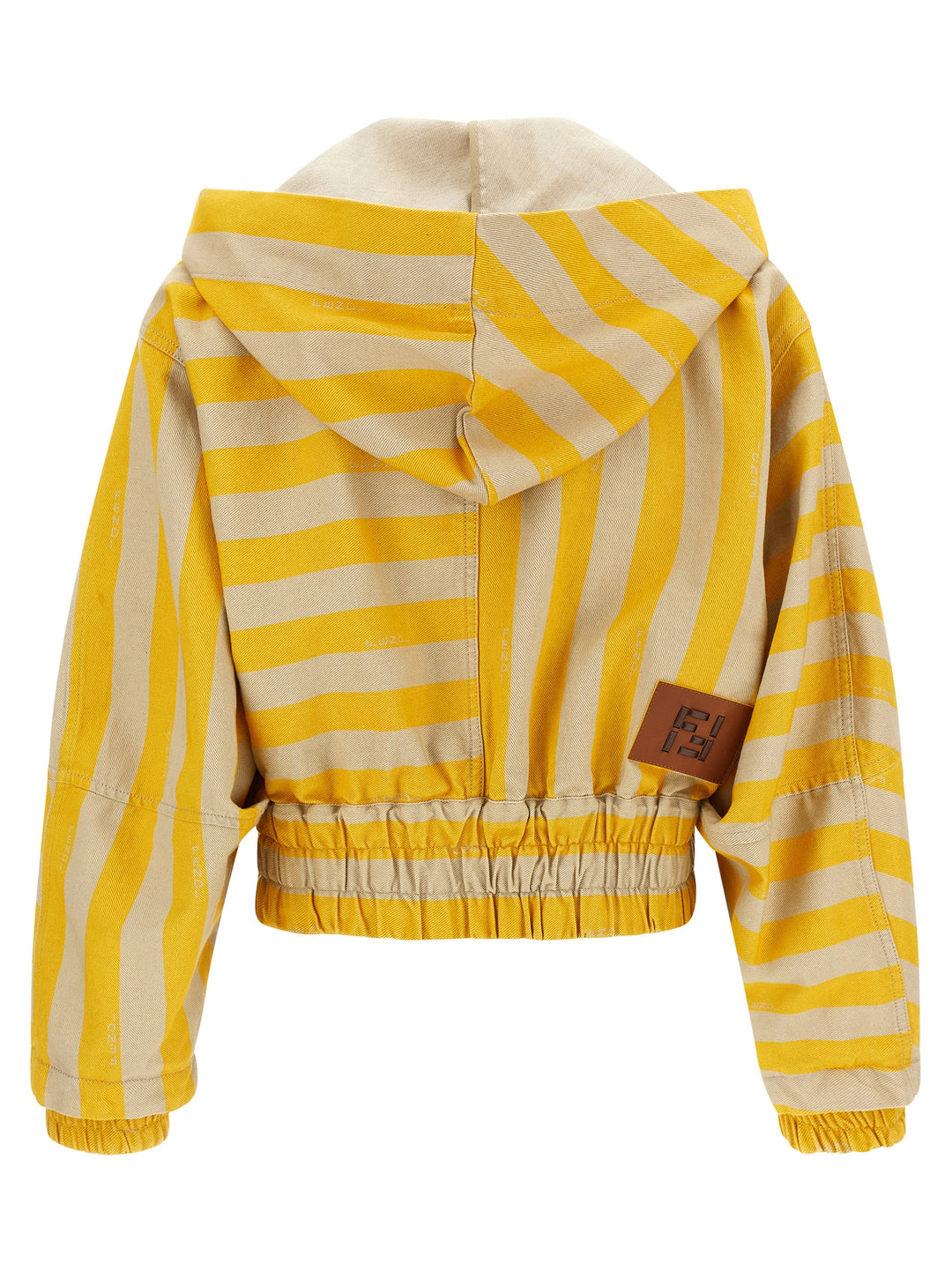 Fendi Pequin Striped Jacket Puffer Jackets - Giallo | 516456976b12211987a57fb75b16e436899f2784