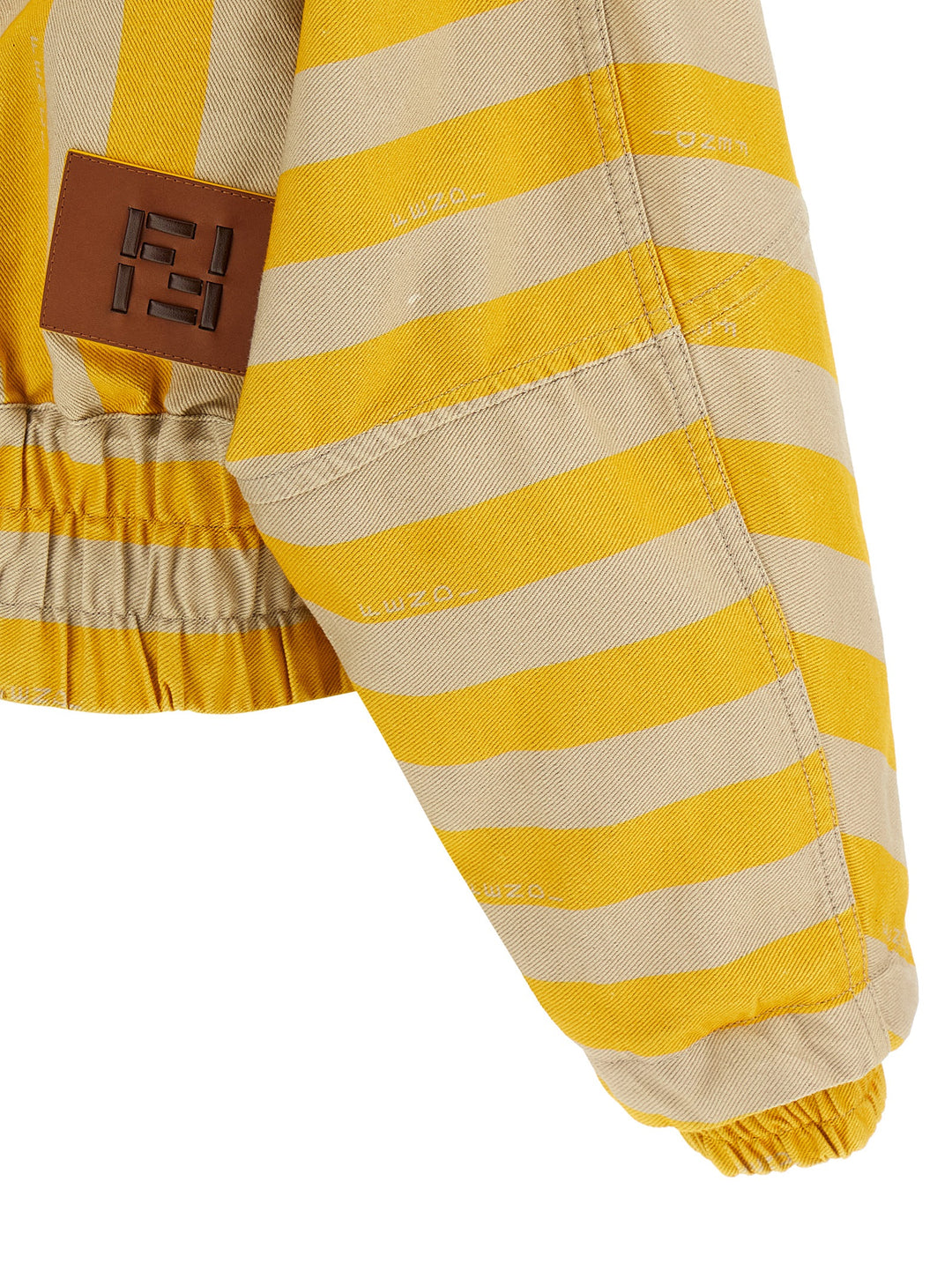 Fendi Pequin Striped Jacket Puffer Jackets - Giallo | 9f6afe174adfaddb71d95a673276165f8a1dc735
