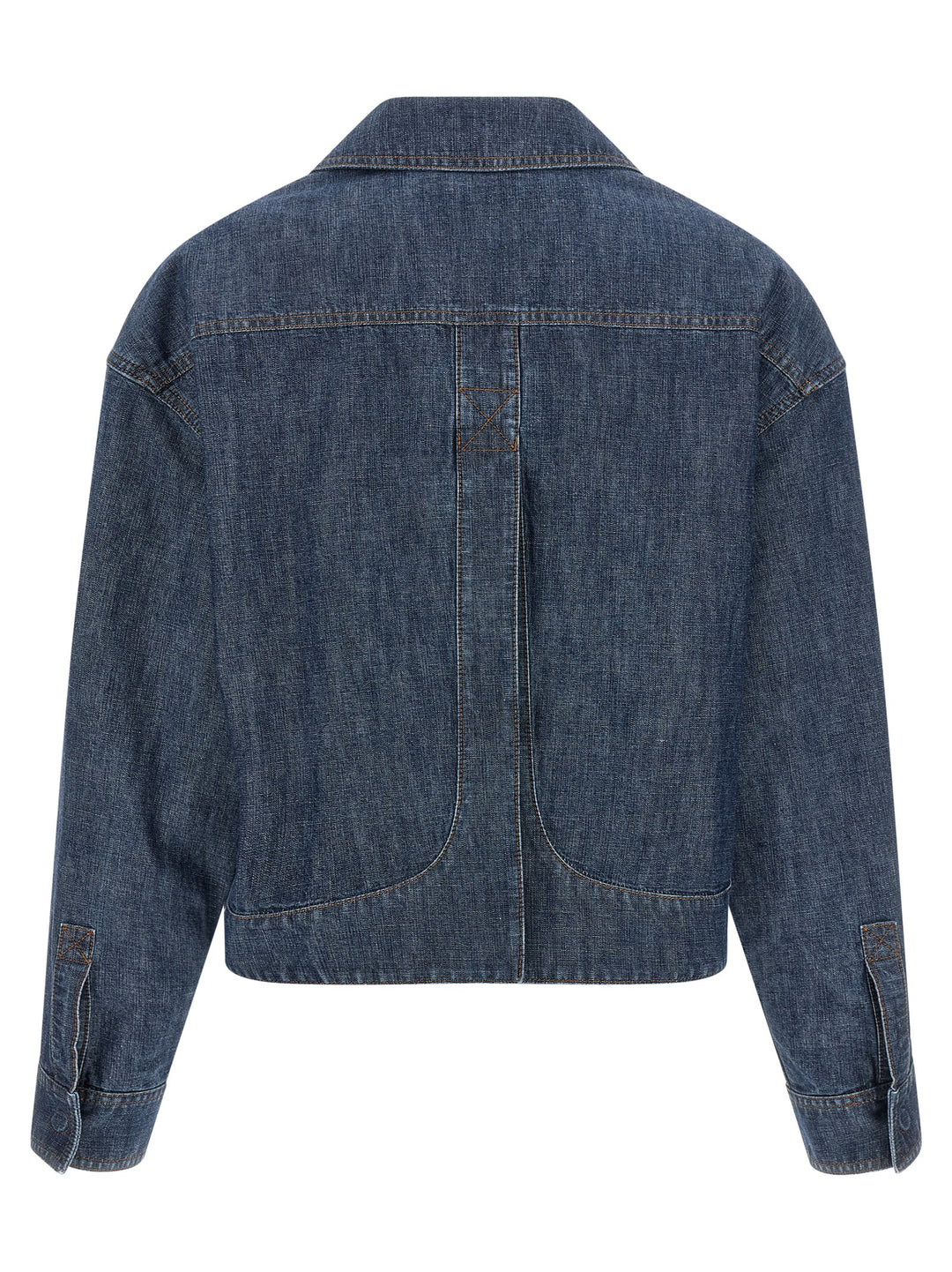 Fendi Chambray Denim Jacket Puffer Jackets - Blu | 2267a5dd58c765b3caa8a5971cd0c755c2f8a17a