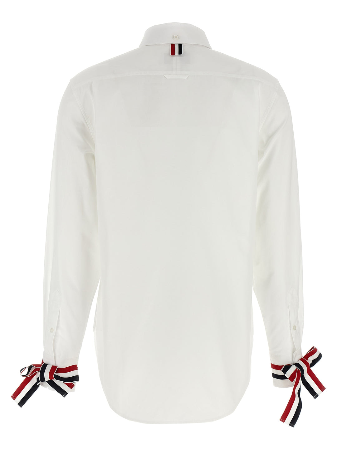 Thom Browne Rwb Tape Cuffs Shirt Camicie - Bianco | 58afe08afb7083b6919e8f4d6b66b8a2ee576438