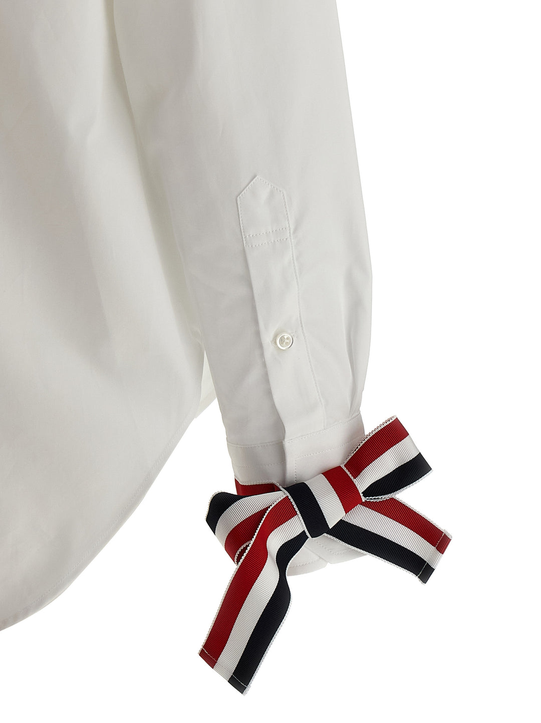Thom Browne Rwb Tape Cuffs Shirt Camicie - Bianco | cd4208cd0a530b34c588b1995262d4e0ec301d49