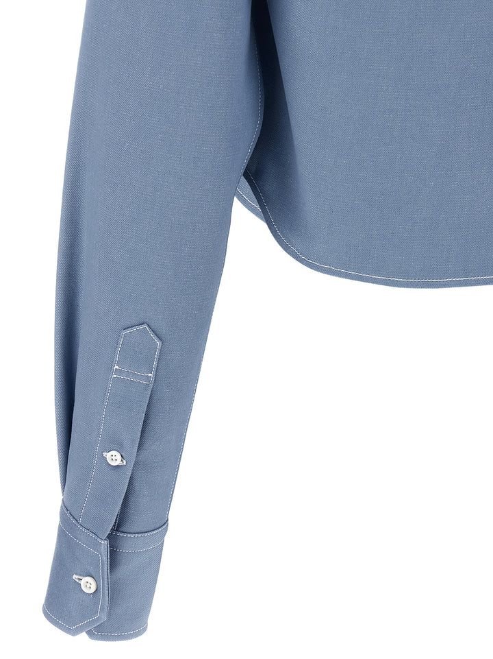Thom Browne Denim Shirt Camicie - Celeste | 1b2794a5629e2560742eb4722b24e7395b3f641a