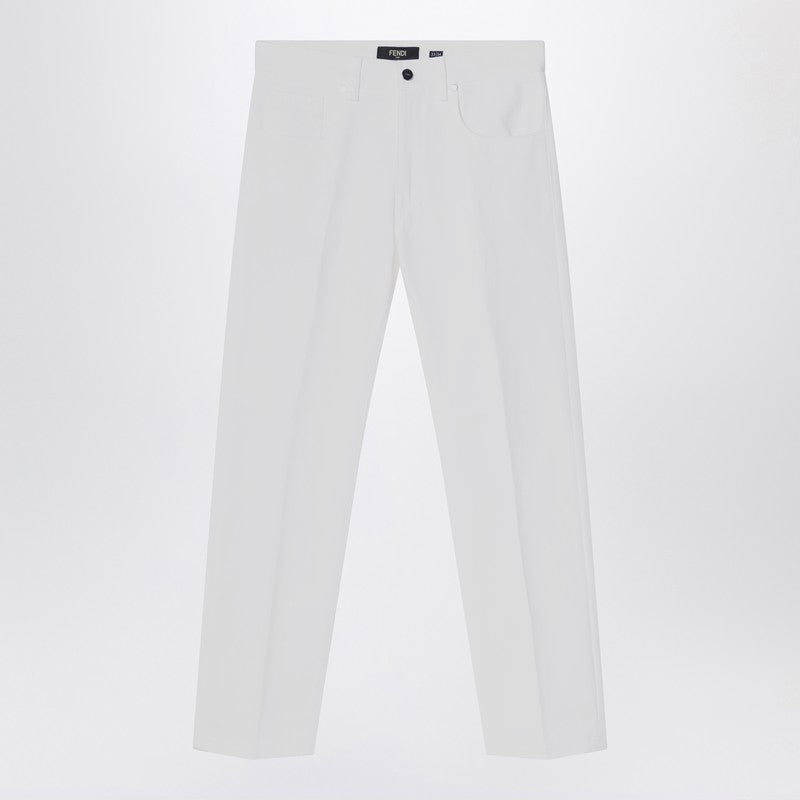 Fendi Pantaloni - Bianco | e3912272b3360f76092070657fbd5cd4377c5082