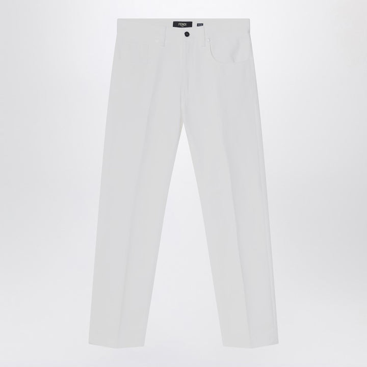Fendi Pantaloni - Bianco | e3912272b3360f76092070657fbd5cd4377c5082