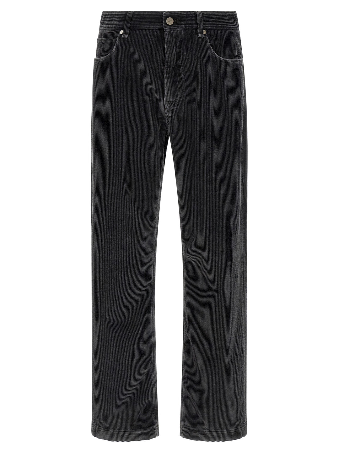 Fendi Velvet Pantaloni - Grigio | ac49d6a7a29e0450a2b157bbabe1b96c2ebe6a2f