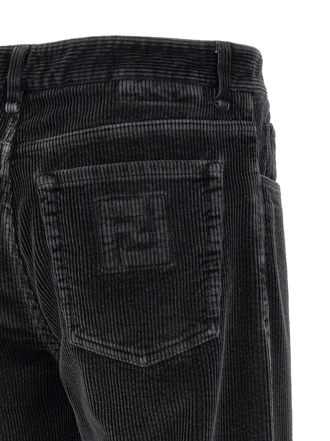 Fendi Velvet Pantaloni - Grigio | 2ade7913974ee826caf53f5c99f73dae3a776cd2
