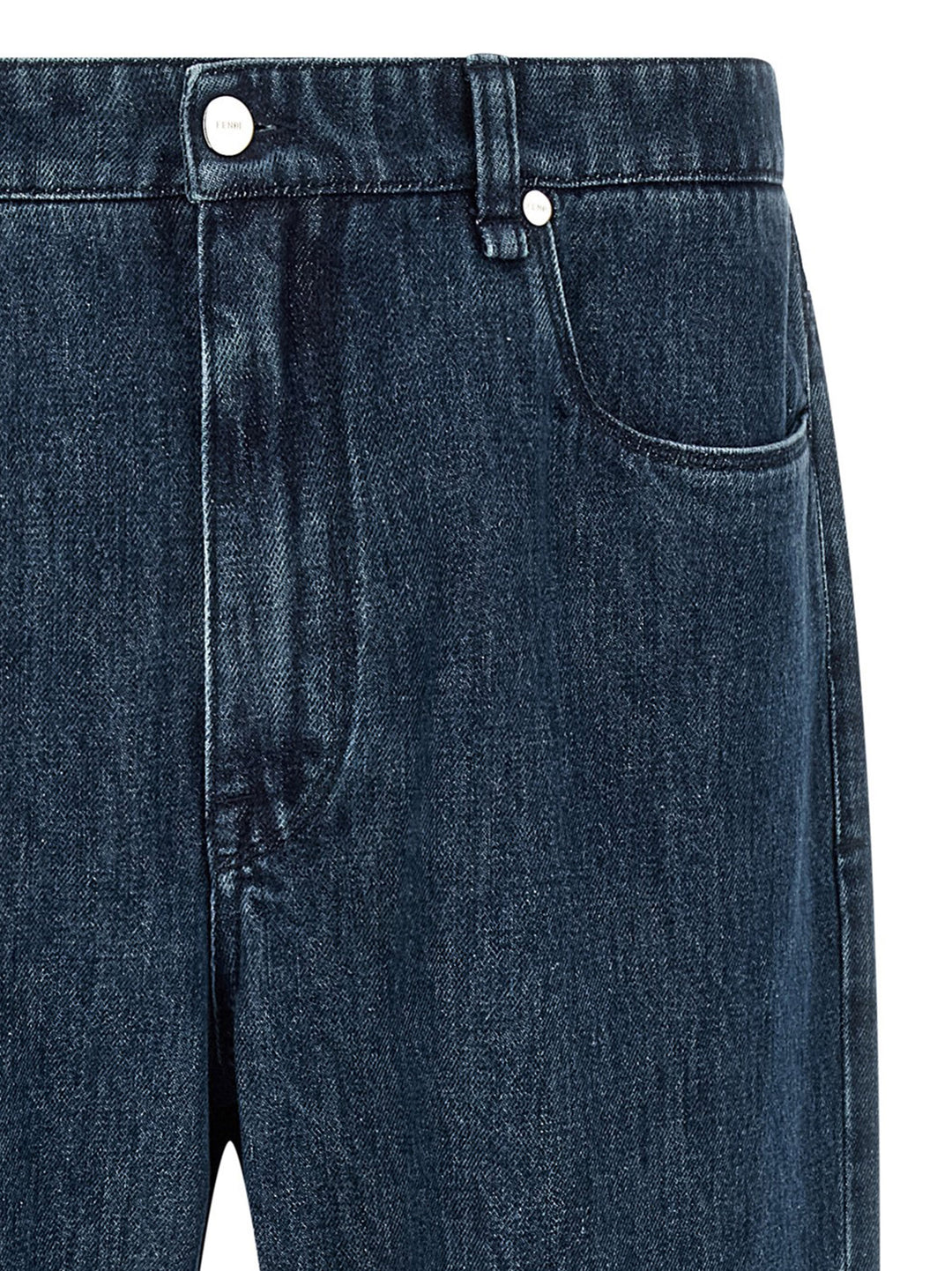Fendi Ff Inner Jeans - Blu | 3f132c26f3e79c6a71b80363a5fdecb44a59507e