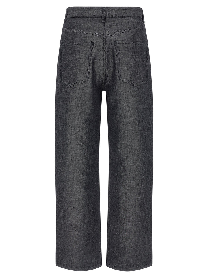 Fendi Ff Selleria Jeans - Grigio | 4923d1114bd07ff244ea93414d92551c3dce90f1