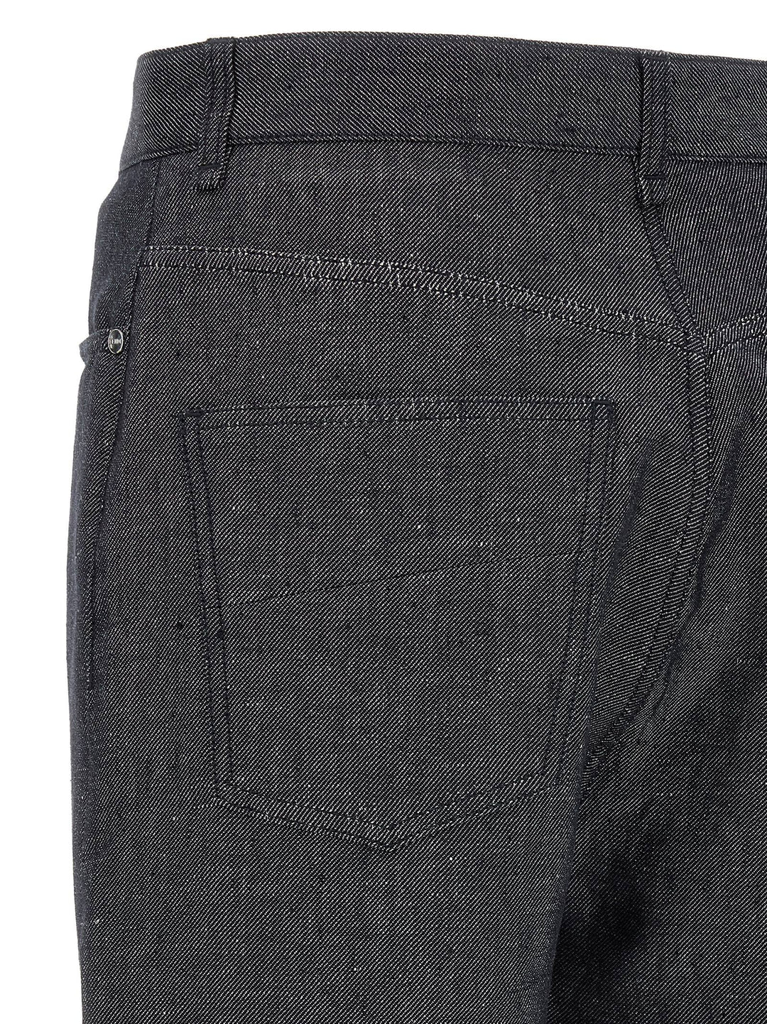Fendi Ff Selleria Jeans - Grigio | 3910d574aaa7af49718690e33e12ac565eb921d9