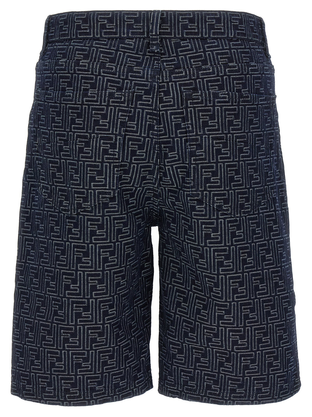 Fendi Bermuda Jeans Jacquard Ff Bermuda e Short - Blu | 126bf21c340193e85b32f949cc0994e99171f1f7