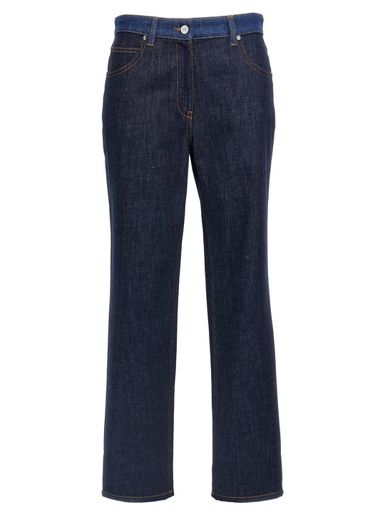 Two-Tone Jeans Blu