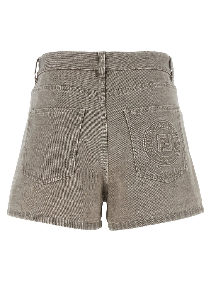 Fendi Fendi Stamp 1925 Bermuda e Short - Beige | b0186b44d8522d190643f8a56bdeaef3fd296555