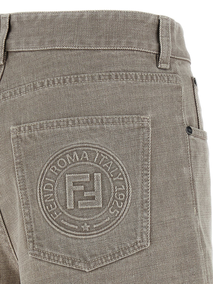 Fendi Fendi Stamp 1925 Bermuda e Short - Beige | 68e77f0d5b208a68ea377a815a7419133743b913