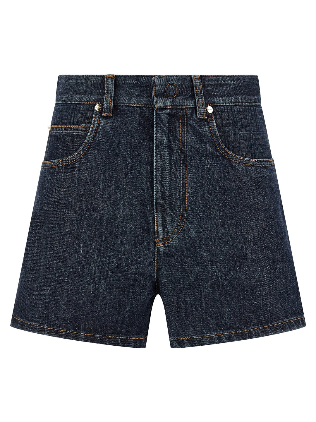 Fendi Ff Padded Bermuda e Short - Blu | 21f9c8370d73b327b37eb850d670a20b4d522140