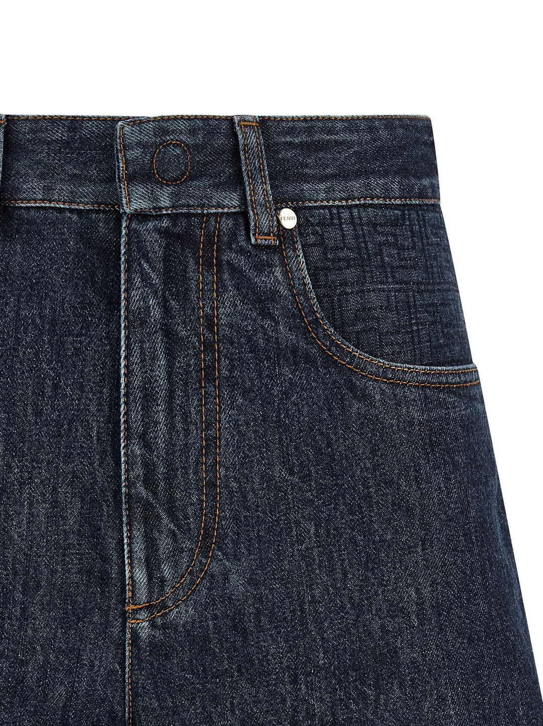 Fendi Ff Padded Bermuda e Short - Blu | 23e22c8722dfee2d4a6121349168f239cb917e98