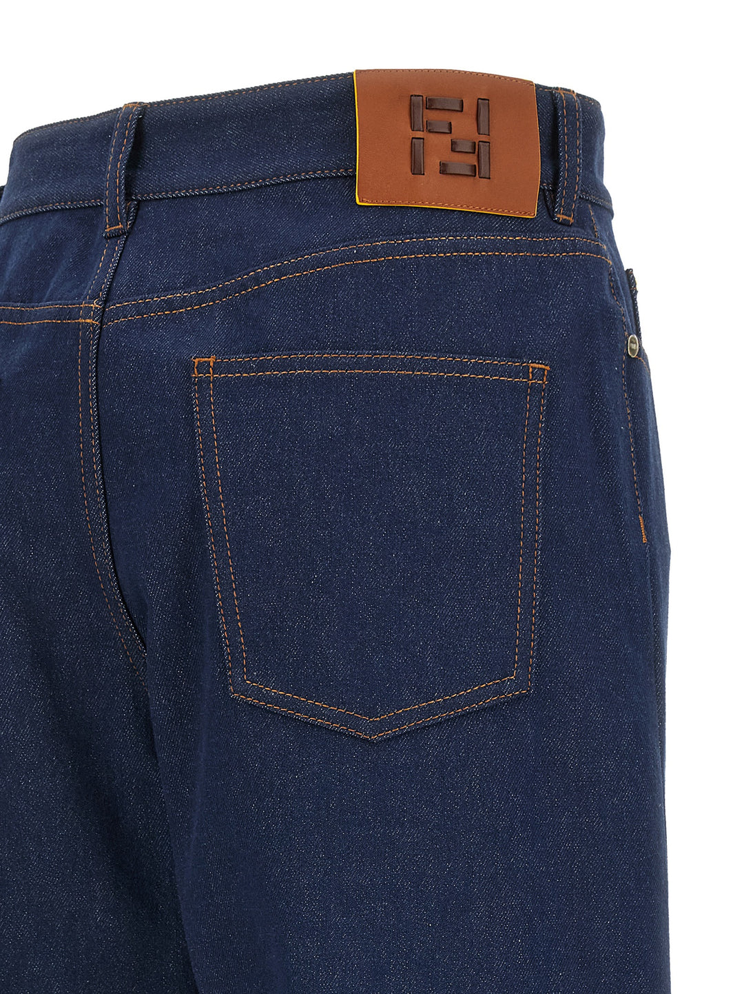 Fendi Ff Reverse Jeans - Blu | 540e8ec741047bc5d9ada994d50d311b42b08cf1