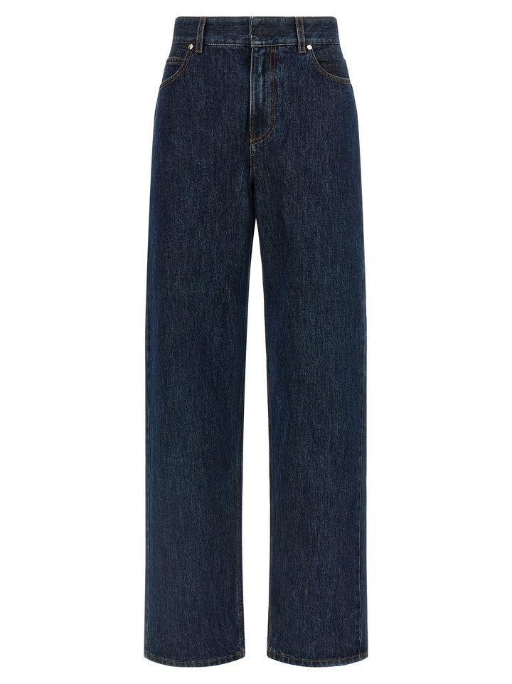 Fendi Ff Jeans - Blu | 896fd0389f21ca1e2b7359539d2324b308ab63c4
