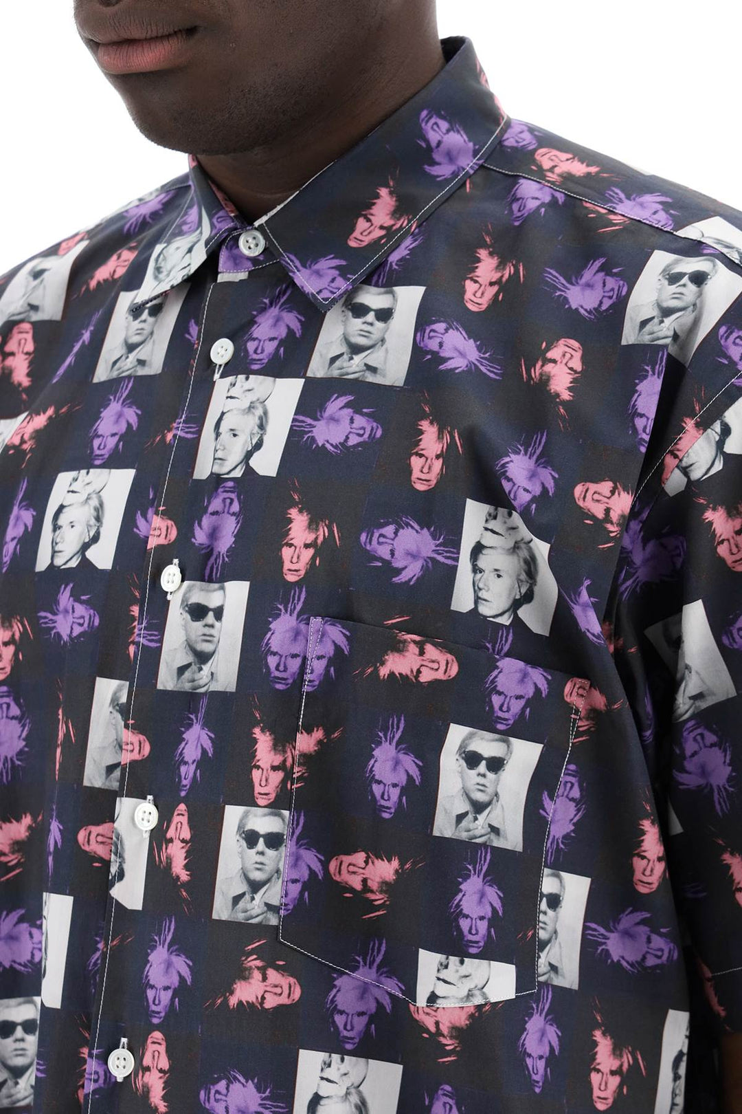Camicia A Manica Corta Con Stampa Andy Warhol