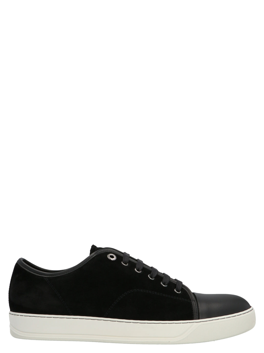 Lanvin Suede Sneakers - Bianco/Nero | d6b979d816ce6e71cb9549f7d62b298a392df22d