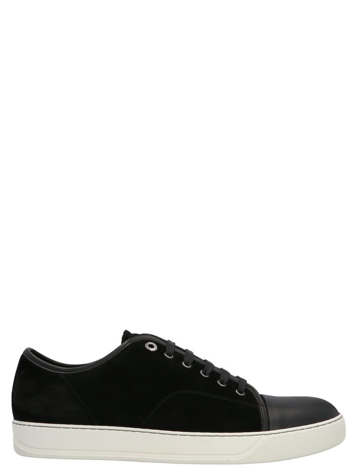 Lanvin Suede Sneakers - Bianco/Nero | d6b979d816ce6e71cb9549f7d62b298a392df22d
