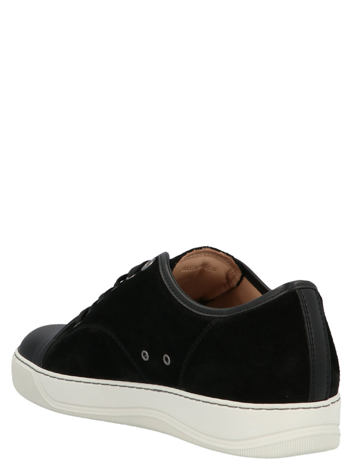 Lanvin Suede Sneakers - Bianco/Nero | d369ef6b011fd9035777c0dab68e7fc0b50bb8df