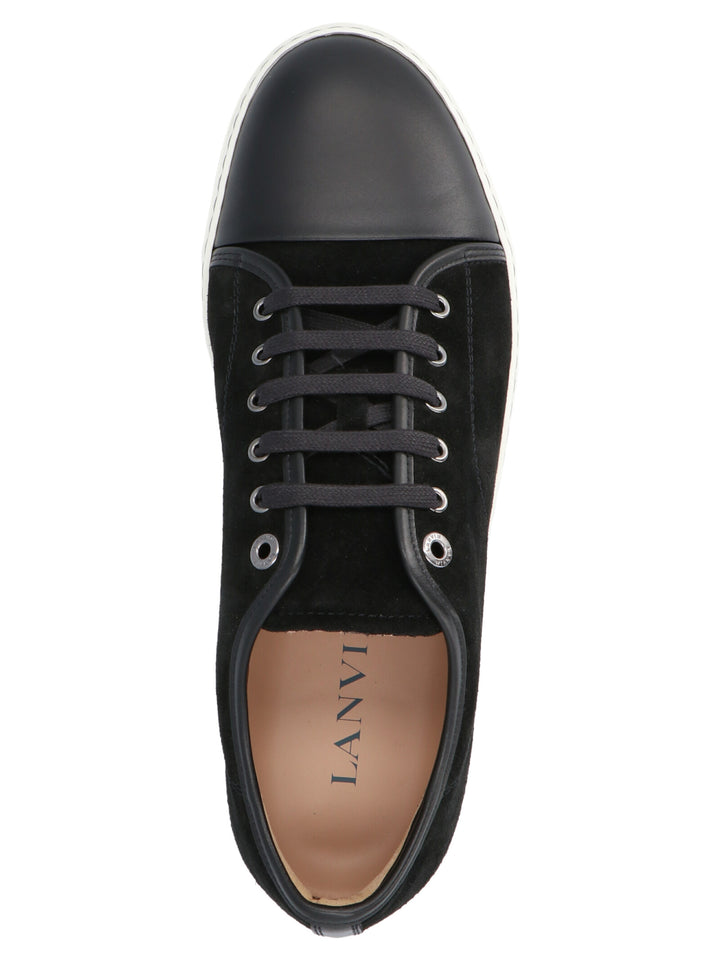 Lanvin Suede Sneakers - Bianco/Nero | 7f175c46625281583a881ba763db4c3f71be13a1