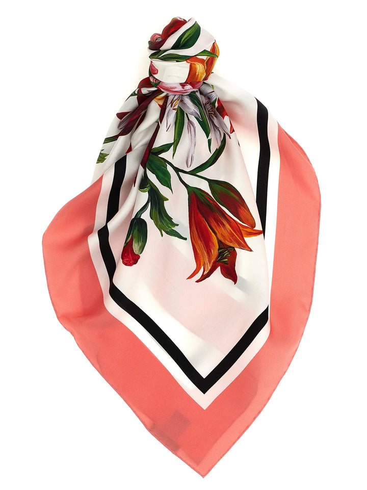 Dolce & Gabbana Floral Print Scarf Sciarpe - Multicolor | ceaf5107f388a38b429abb4ad5a74d219fdadbf7
