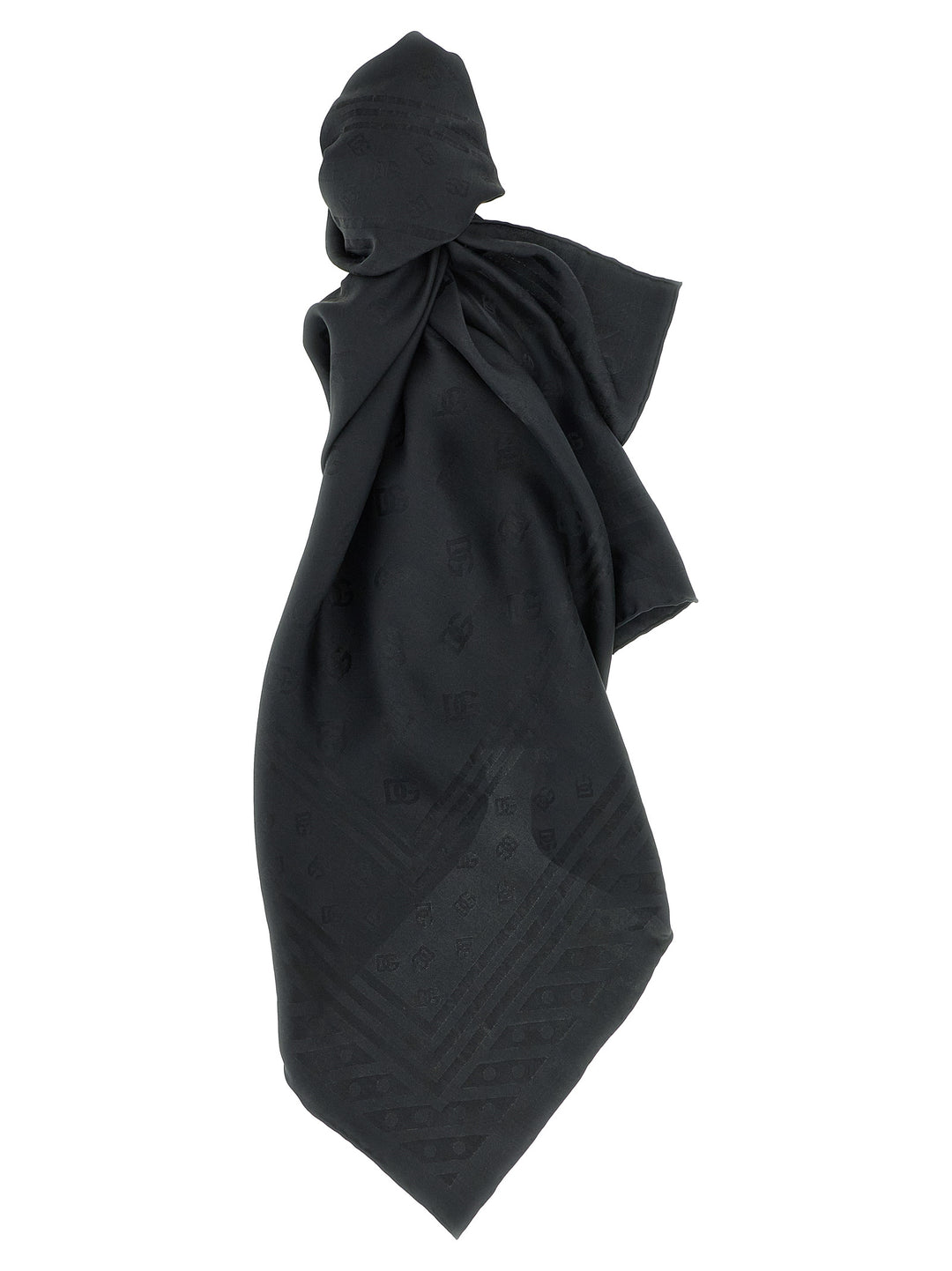 Dolce & Gabbana Logo Scarf Sciarpe - Nero | 30e0ecd12ba5723286035afe83d92aec912a0f8f