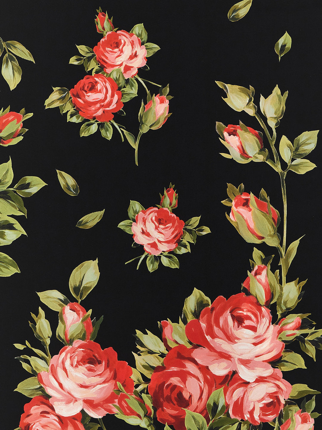 Dolce & Gabbana Bouquet Rose Sciarpe - Nero | 605d2837b60f3e2b274299d0f0a9887821c59448