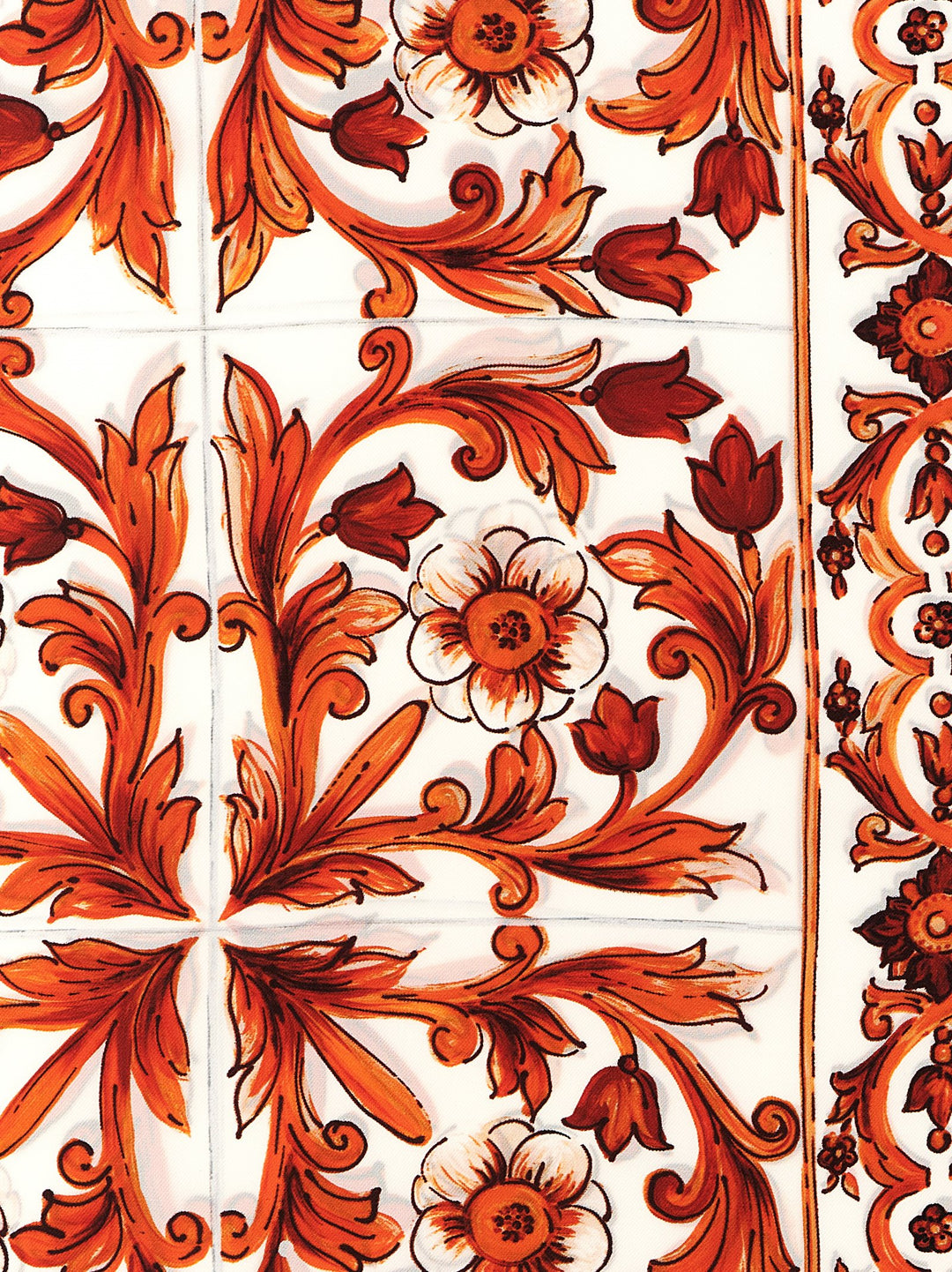 Dolce & Gabbana Maiolica Sciarpe - Arancione | 43be98c0492bfc08b9e246b8ffdea7ed78c67c61