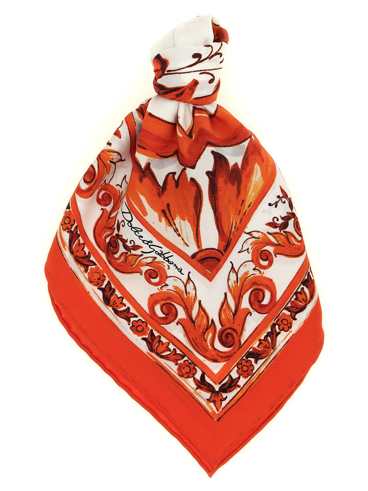 Dolce & Gabbana Maiolica Sciarpe - Arancione | cb0963c0b2c4d48d4d96ce724bc2d936e0b83f11