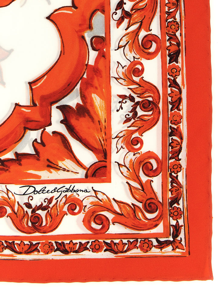 Dolce & Gabbana Maiolica Sciarpe - Arancione | ba8ef57d59c9de4c85b60b456d883d9529f98a50