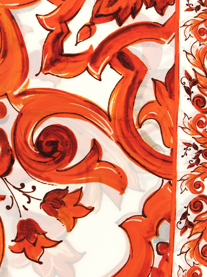 Dolce & Gabbana Maiolica Sciarpe - Arancione | 6110a34be6deea252f7f96295dd85b18ccafc0f2