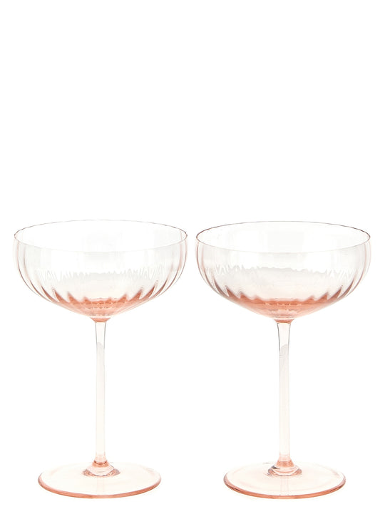 Bollicine Glasses And Bottles Rosa