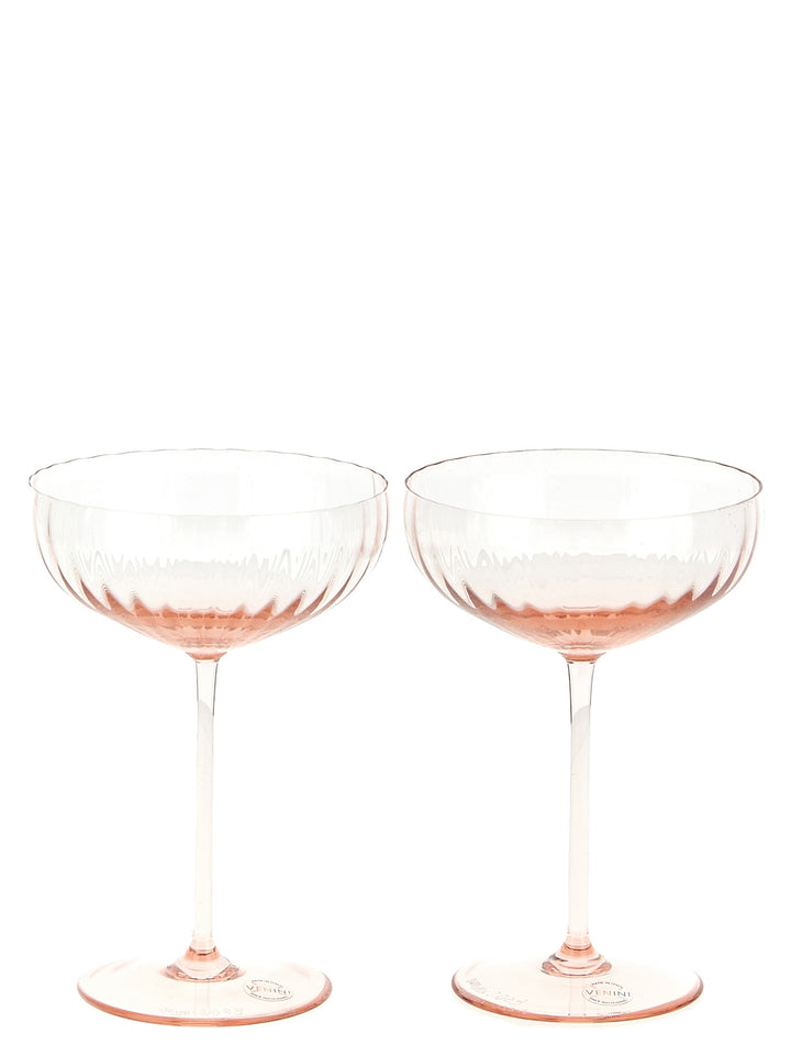 Venini Bollicine Glasses and bottles - Rosa | 0f95a6e9426023d9d2df0573121fdda89c92e6a7