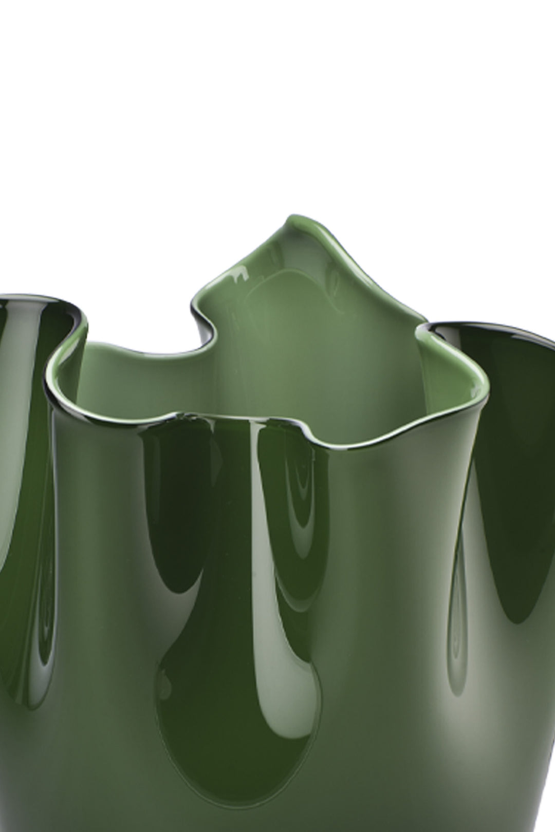 Venini Fazzoletto Vases - Verde | 3770173a36f329a944bdd9919779fada72fb972d