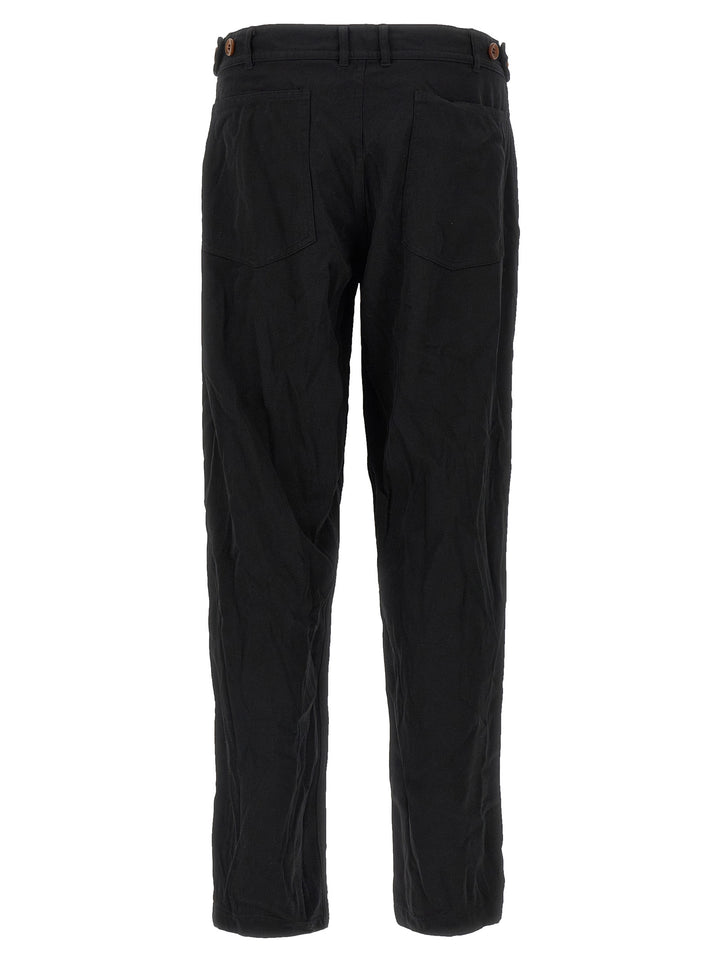 Comme Des GarçOns Shirt Crinkled Pantaloni - Nero | 50fb50d1d24f3668cb0e7b9ddf0b61b5b607dd89