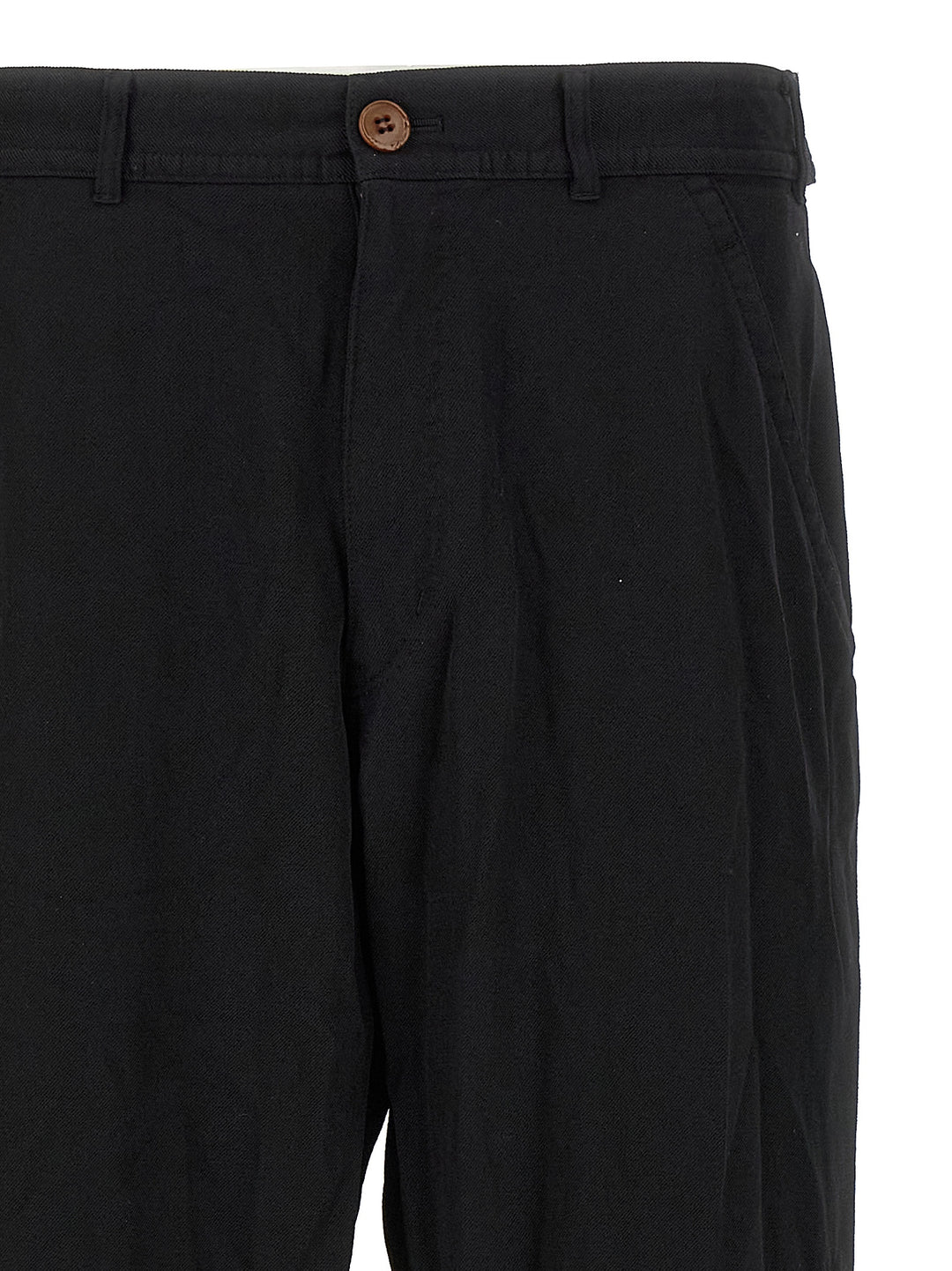 Comme Des GarçOns Shirt Crinkled Pantaloni - Nero | 486125631ace7540760e0b82ff50f53baeed315f