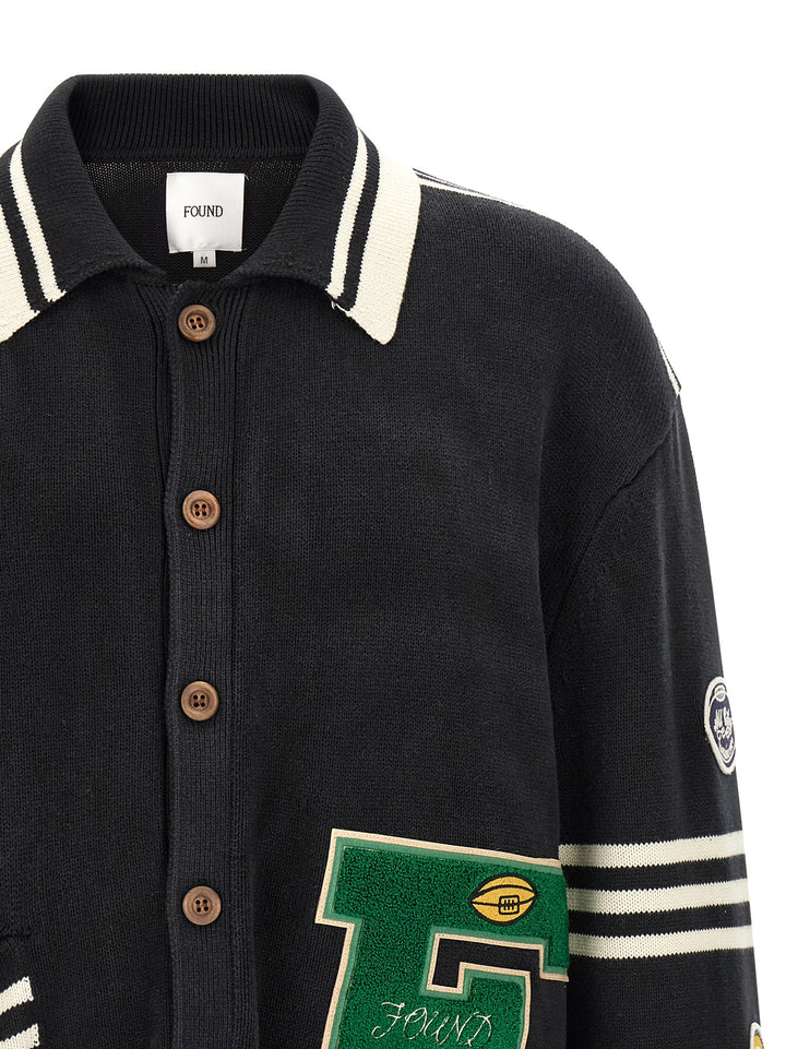 Found Fin Varsity Maglioni - Nero | 39bcab4ded8c3388e6b4d1e2665c0b6cdb0f43a6