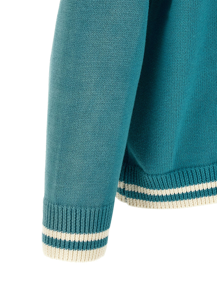 Found Fin Varsity Maglioni - Blu | d984ae12e0584f4b6d4c96ec16fdfb36502c02cf